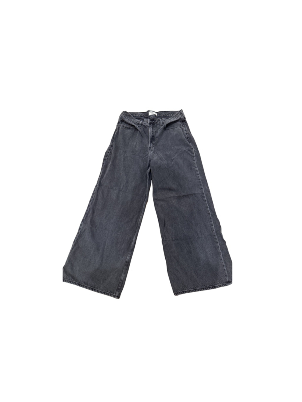 Women's Abercrombie & Fitch Wide Leg High Rise Jeans Black Size 12